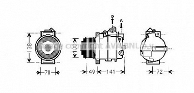AVA QUALITY COOLING msk560 -  Компрессор, кондиционер